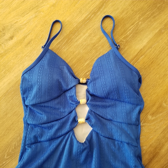 NWT Mohidito Blue One Piece Swimsuit Size Small - Picture 2 of 7
